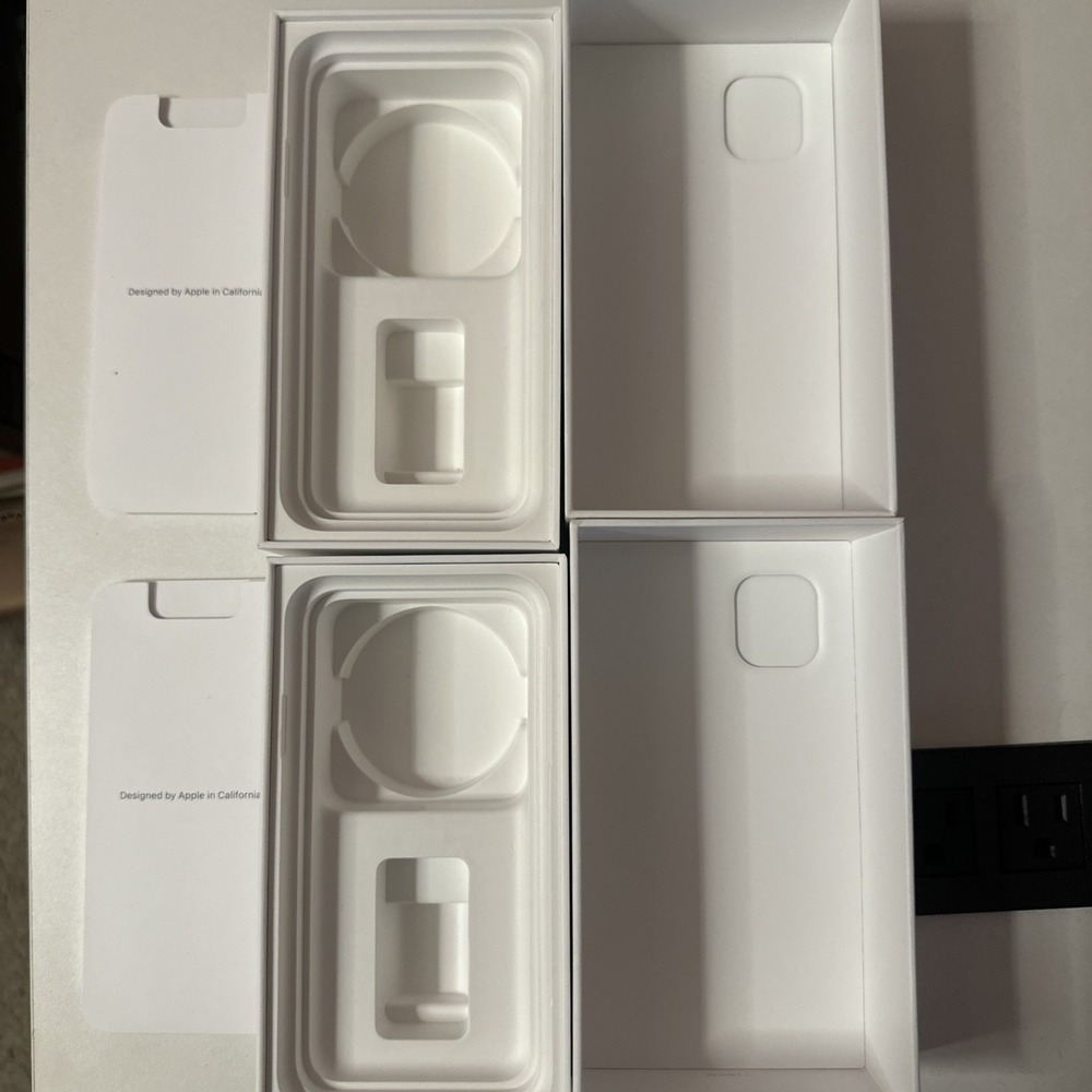 iPhone 11 Black (2) BOXES ONLY Empty, One is 64 GB and 128 GB boxes only - Picture 7 of 7